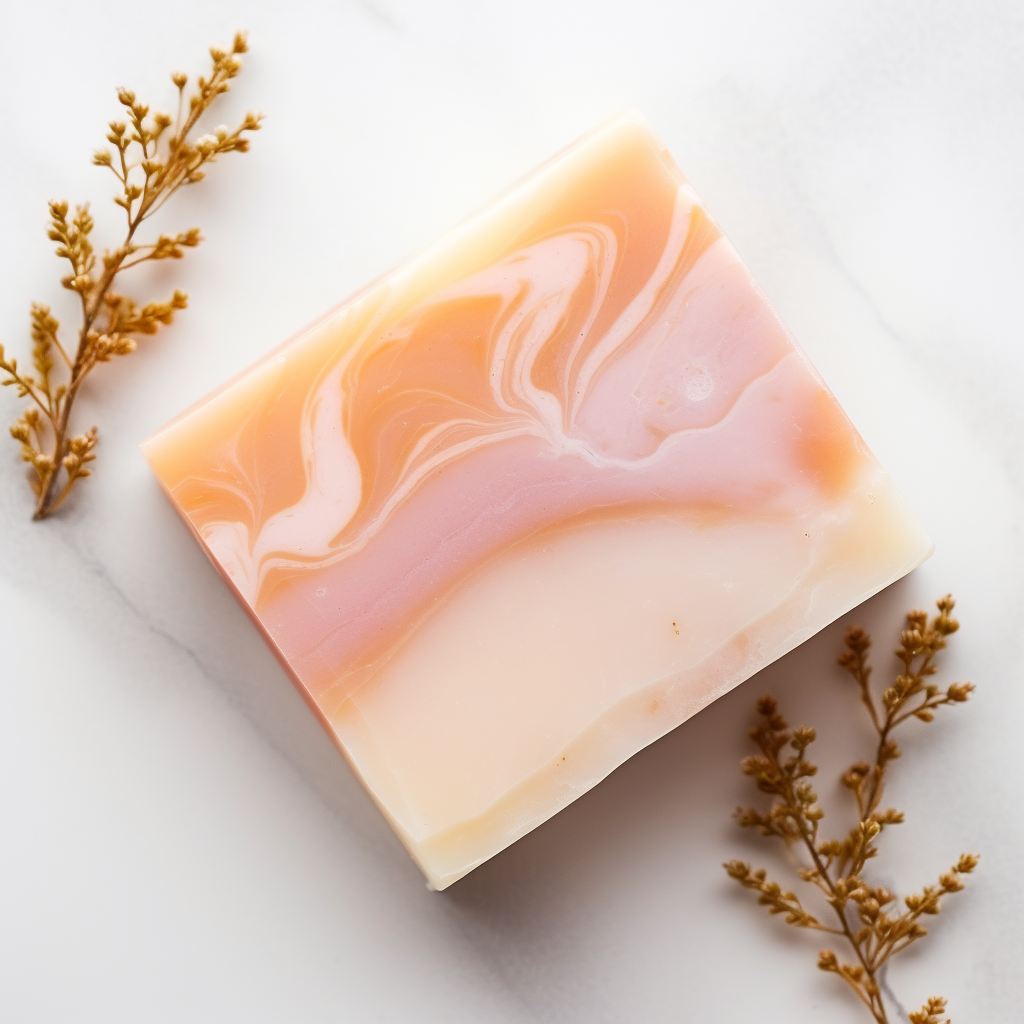 Peach Meringue Bar - Handcut