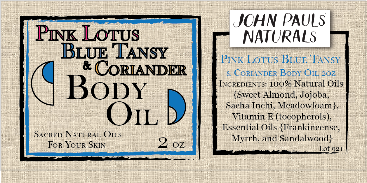 Pink Lotus Blue Tansy & Coriander Body Oil