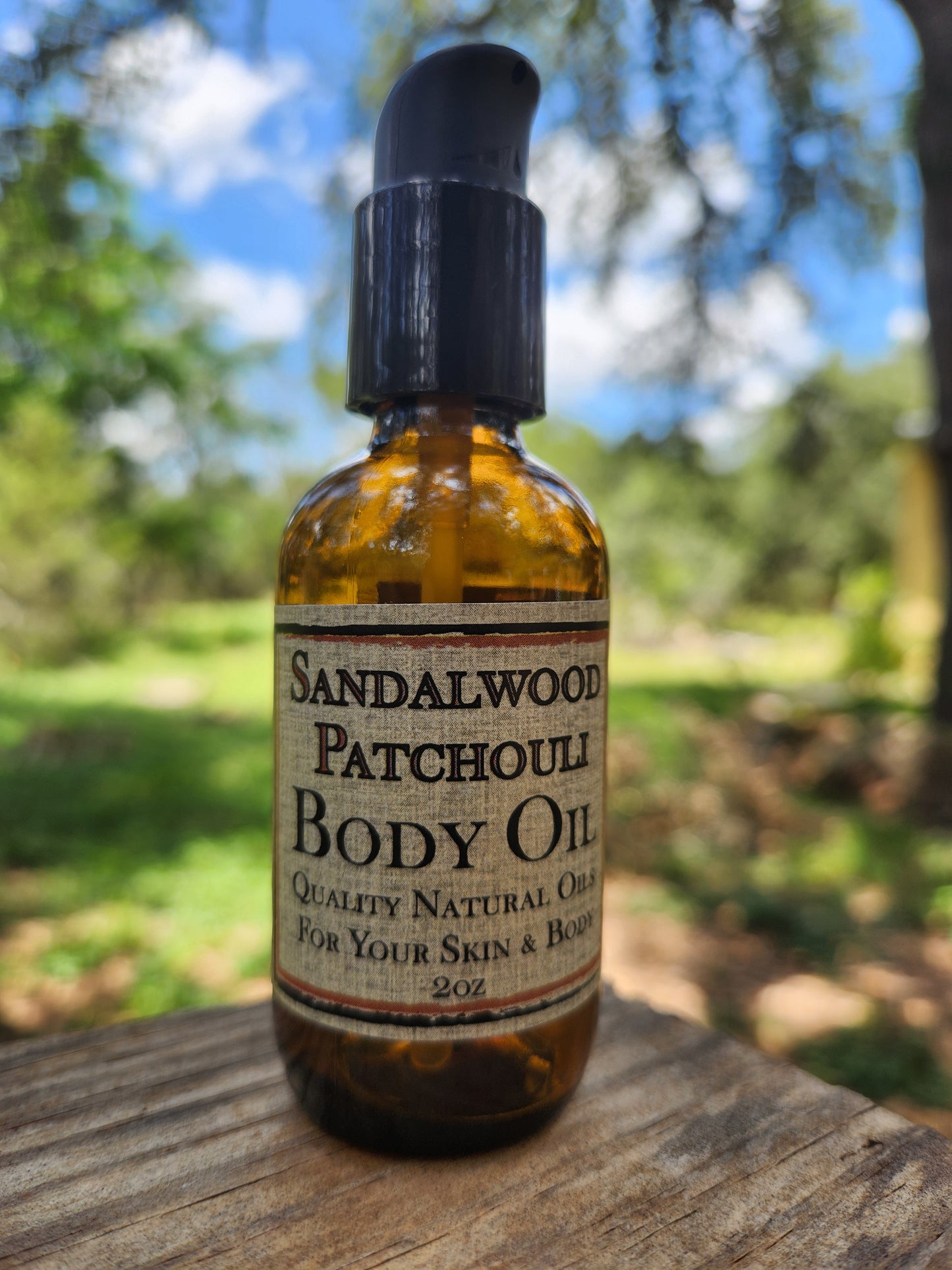Sandalwood & Patchouli Body Oil 2oz