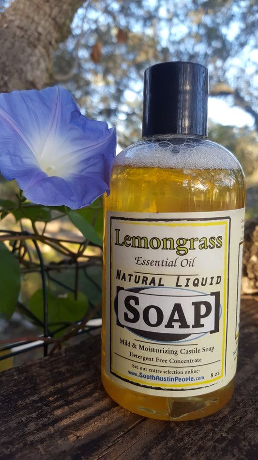 Lemongrass Castile Liquid Soap - 8oz Concentrate