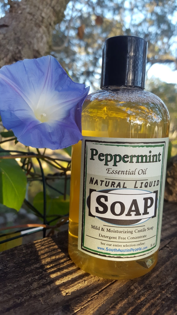 Peppermint Castile Liquid Soap - 8oz Concentrate