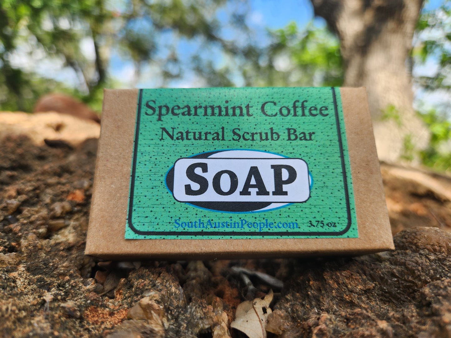 Spearmint Coffee Scrub - Natural Bar Soap